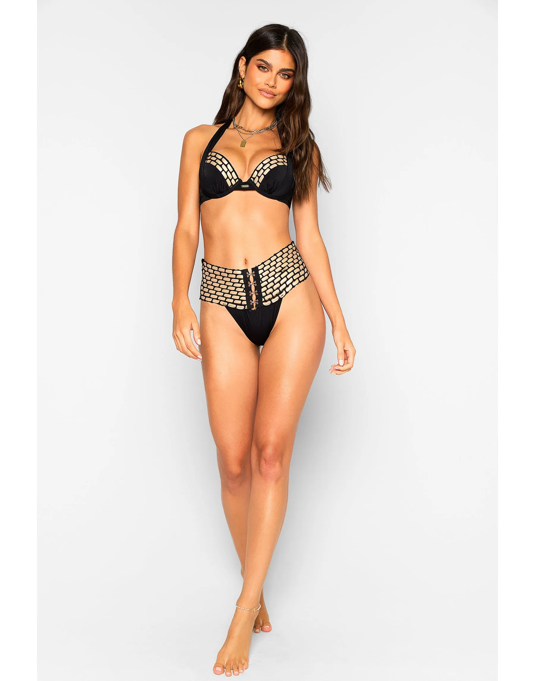 Kira High Waist Bottom - Black sold by Beach Bunny product image thumbnail 2