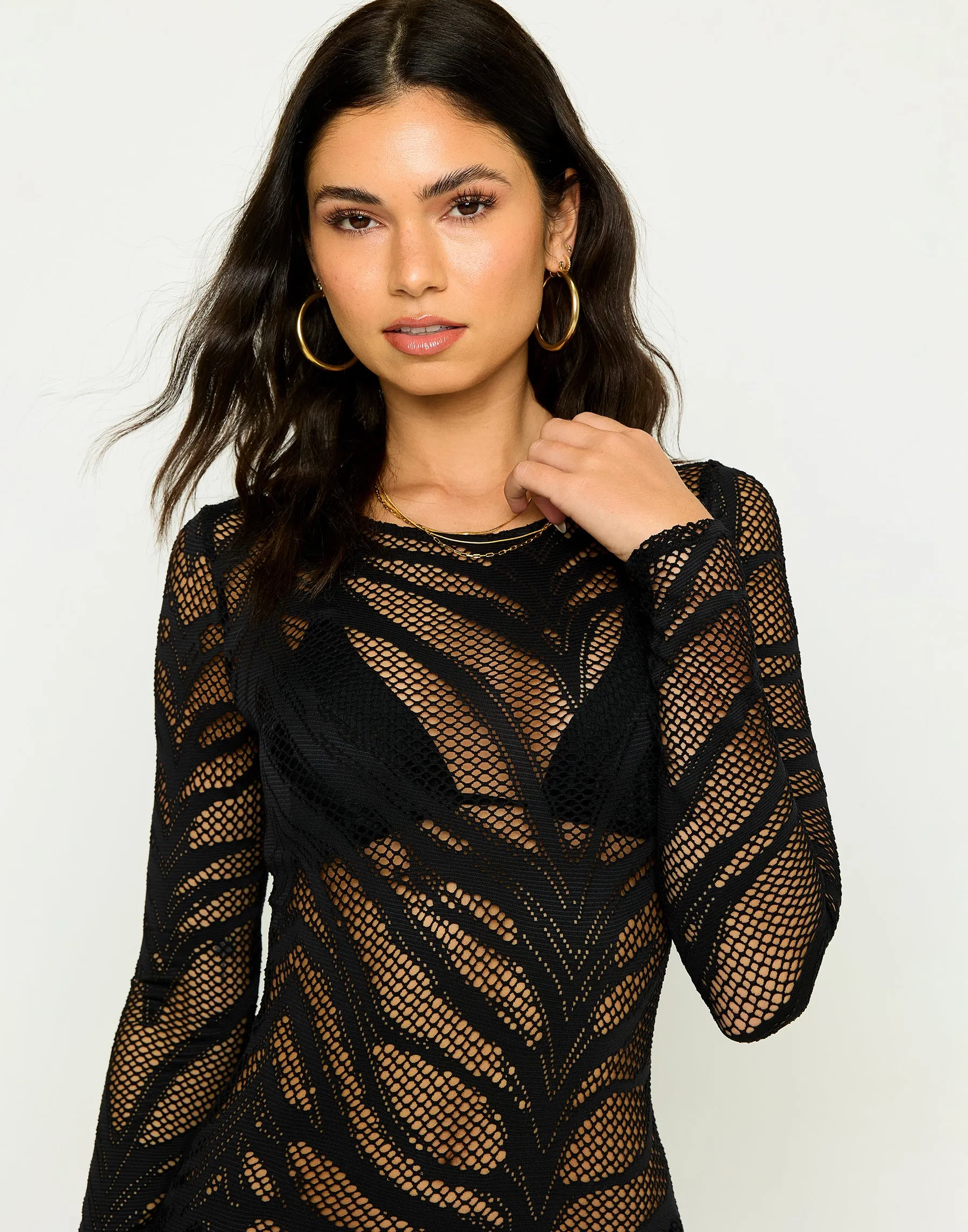 Lacey Nights Maxi Dress - Black sold by Beach Bunny product image thumbnail 2