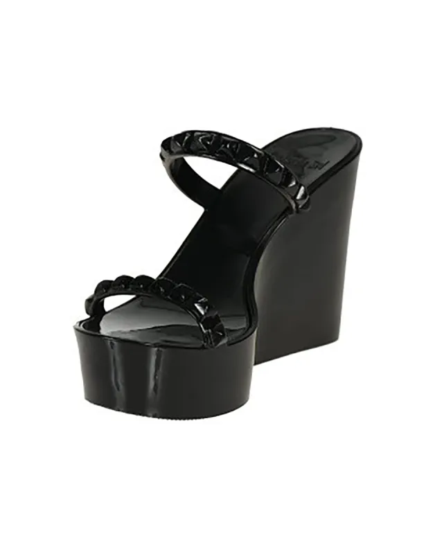Tonino Wedge by Carmen Sol - Black sold by Beach Bunny