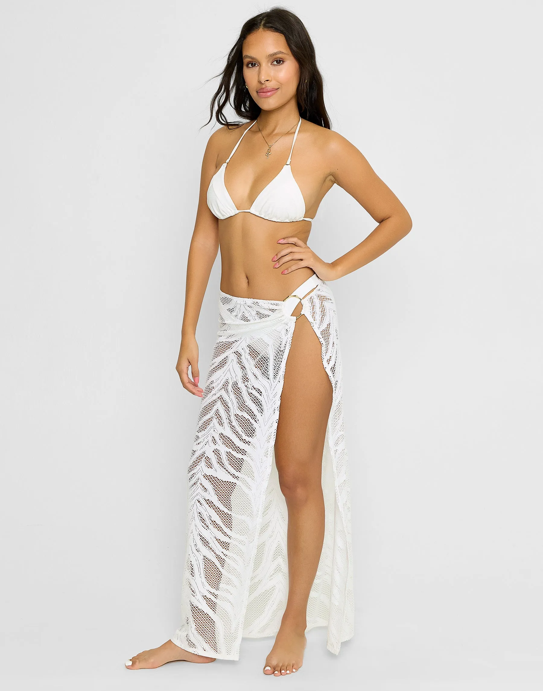 Tika Maxi Skirt - White sold by Beach Bunny product image thumbnail 5