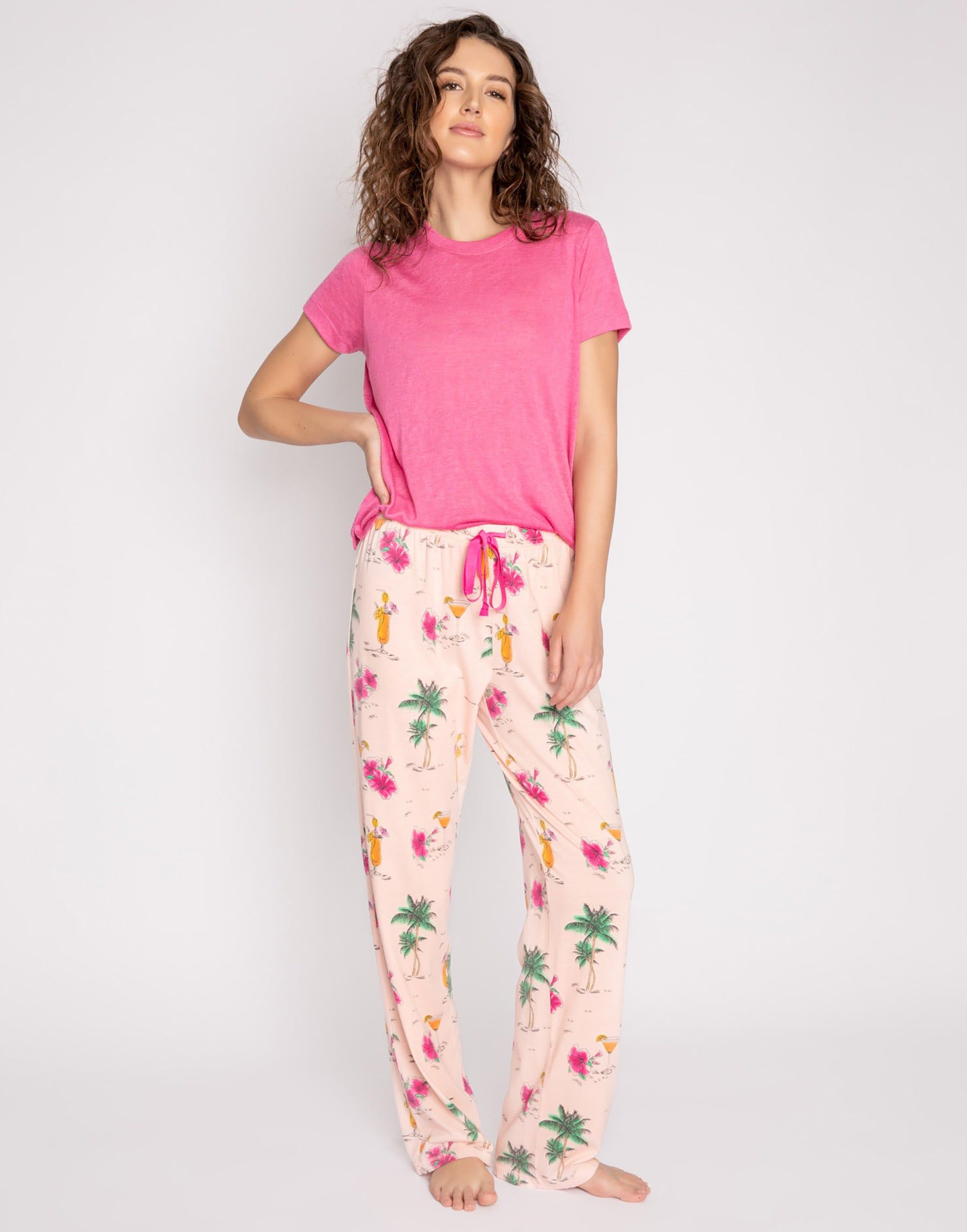 Playful Prints Pant by P.J. Salvage - Pink Dream sold by Beach Bunny