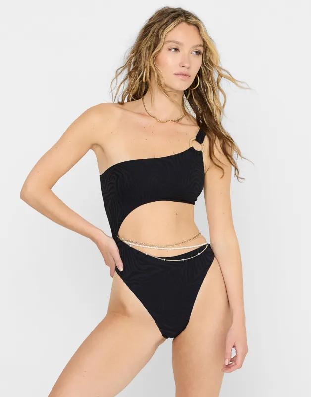 Becca One Piece - Black sold by Beach Bunny