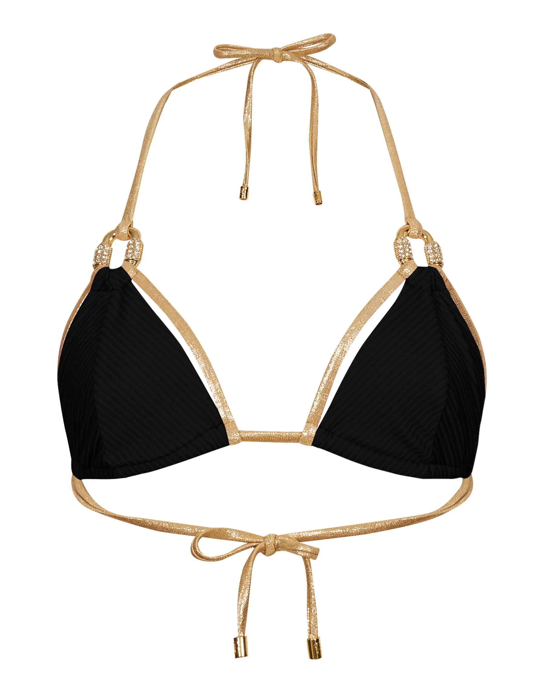 Madagascar Glam Triangle Top - Black sold by Beach Bunny product image thumbnail 2