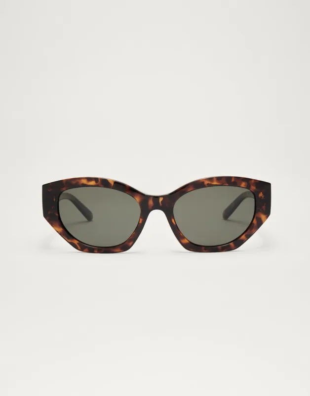 Love Sick Sunglasses by Z Supply - Brown Tortoise sold by Beach Bunny