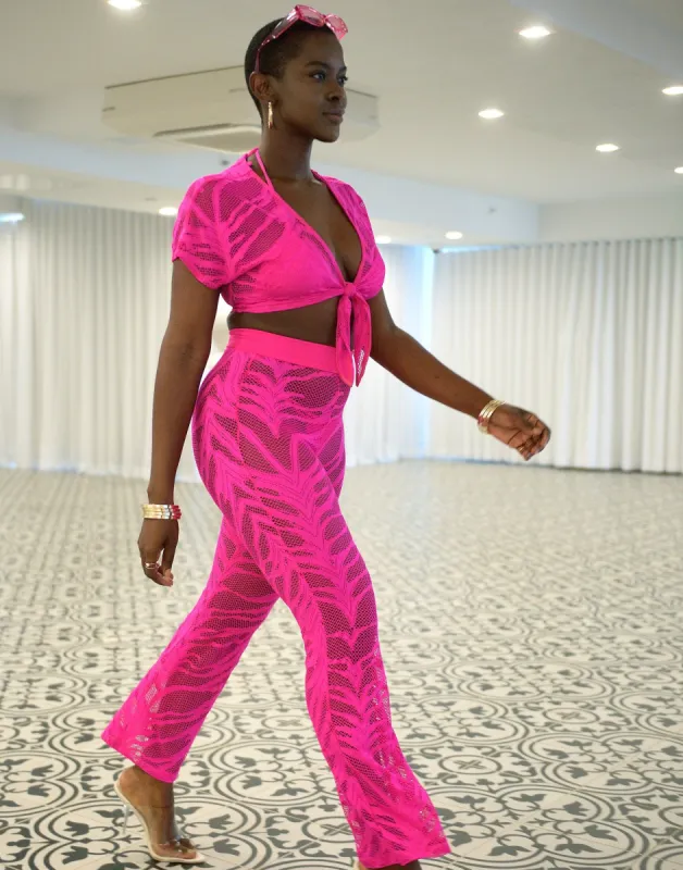 Miller Pant - Neon Pink made by Beach Bunny