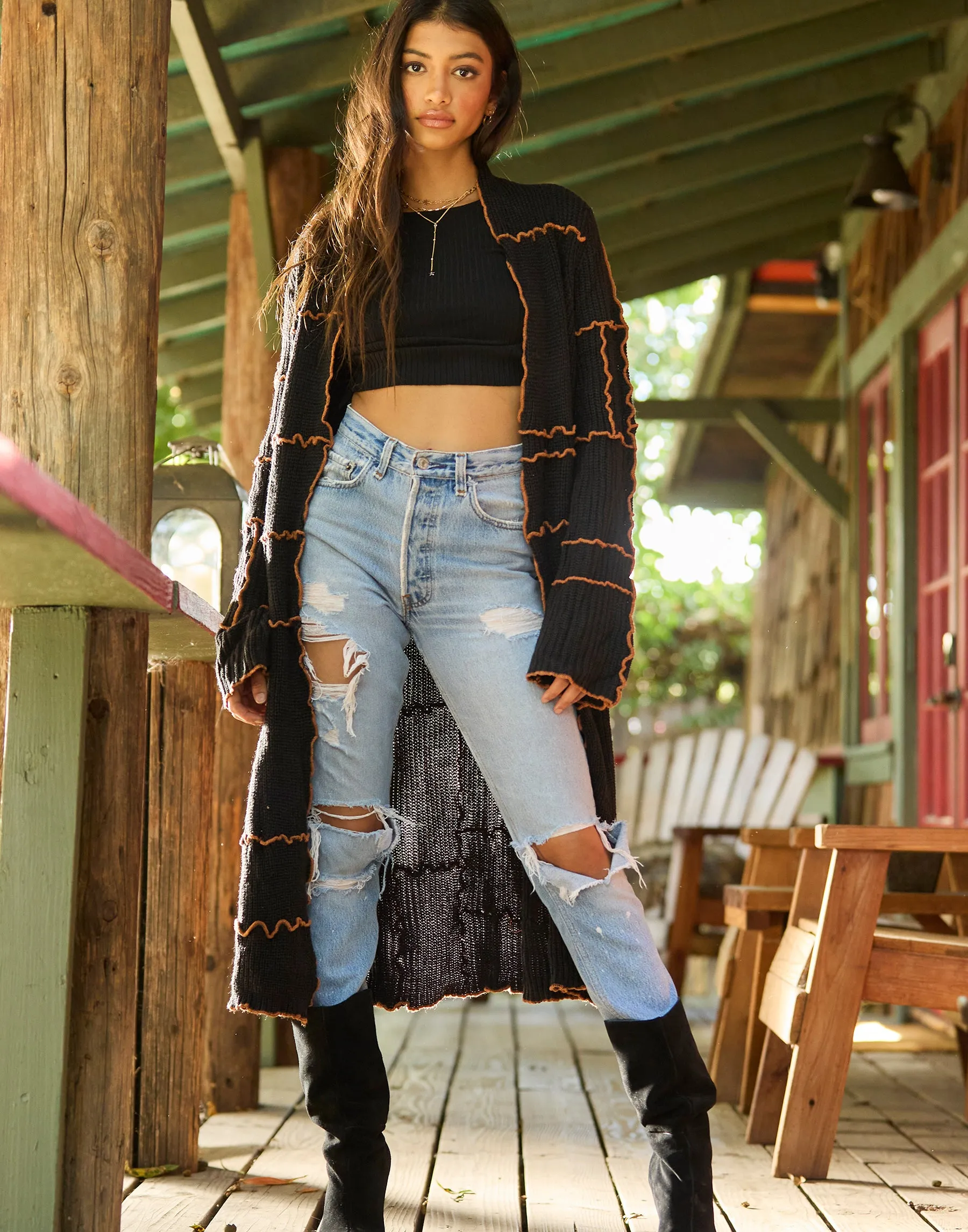 Tre Duster - Black sold by Beach Bunny