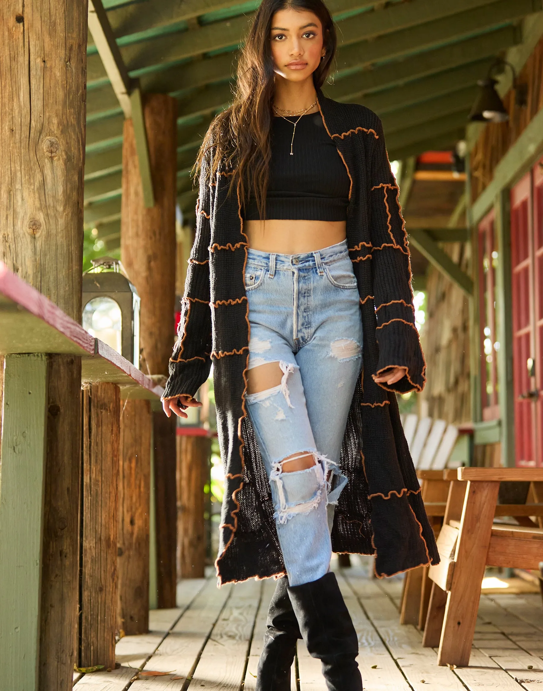 Tre Duster - Black sold by Beach Bunny product image thumbnail 3