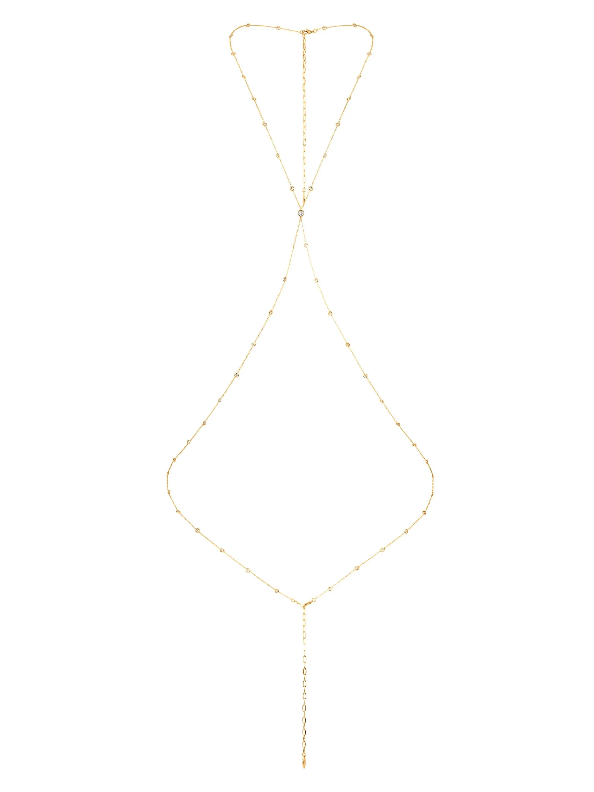 Simple Crystal X Body Chain by Ettika sold by Beach Bunny product image thumbnail 3