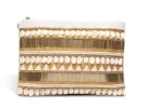 La Plage Clutch by Physicians Endorsed- White/Gold sold by Beach Bunny