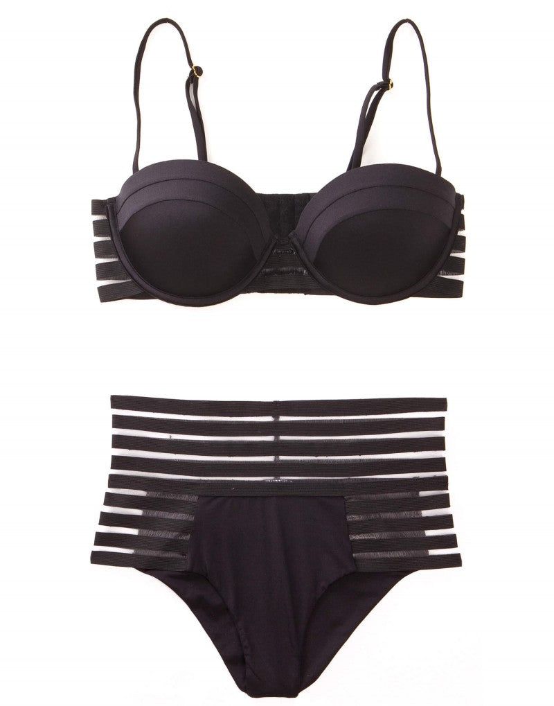 Sheer Addiction Balconette Top - Black sold by Beach Bunny product image thumbnail 2