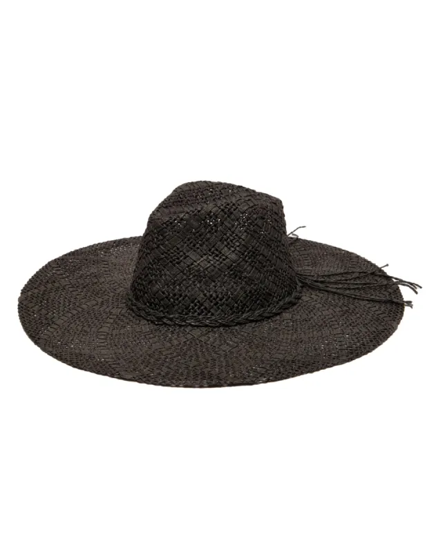 Sun Dialed Fedora by San Diego Hat Company - Black sold by Beach Bunny