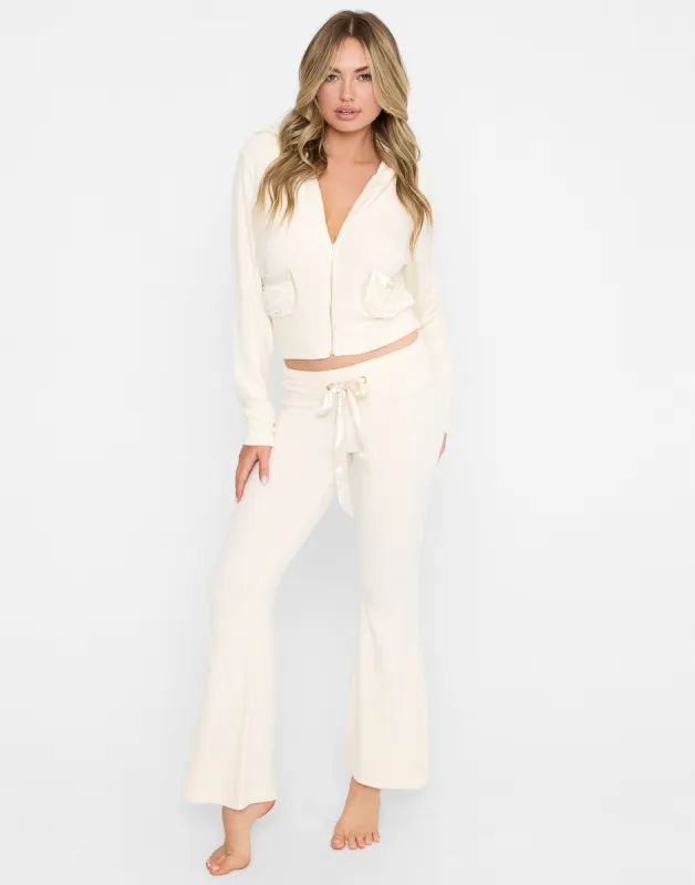 Rocky Zip Hoodie - Toasted Marshmallow made by Beach Bunny