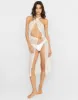 Saddie Midi Dress - White/Gold sold by Beach Bunny