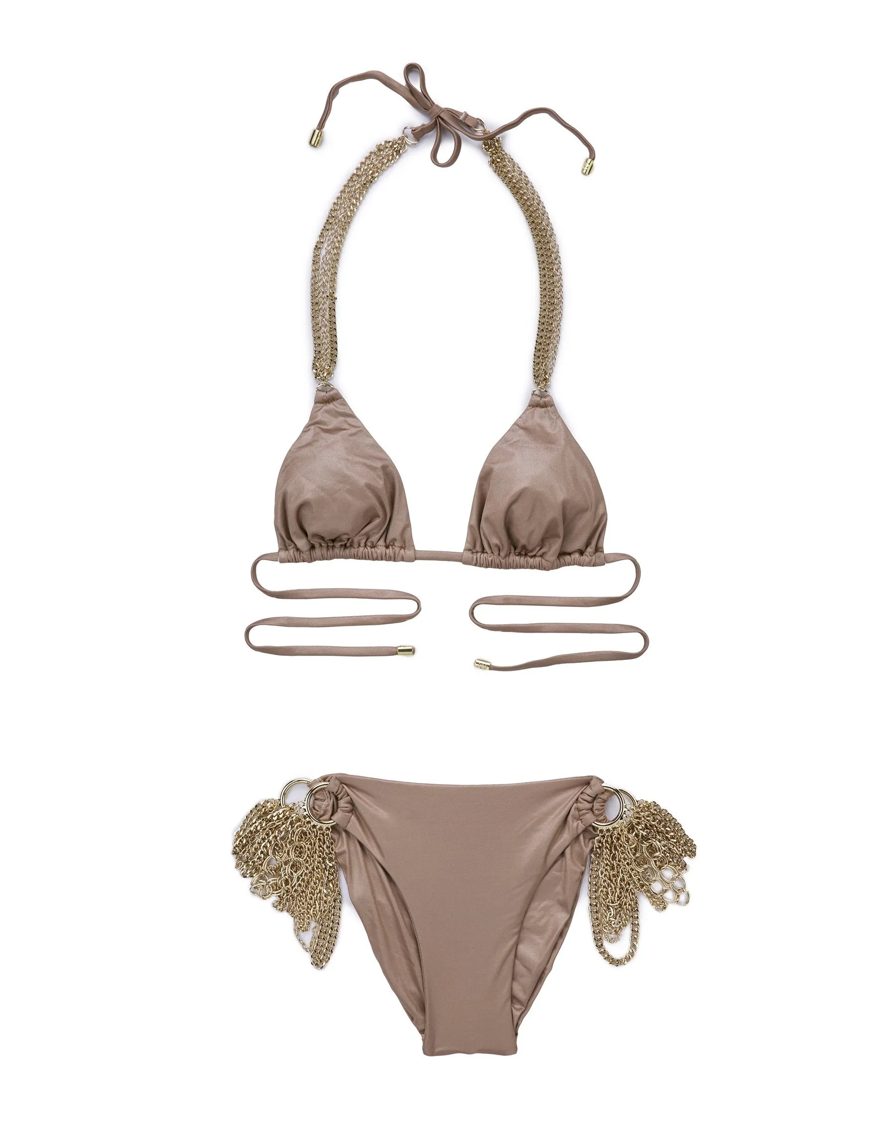 Ball and Chain Triangle Top - Bronze sold by Beach Bunny product image thumbnail 2