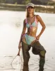 Maeven Underwire Top - Blue Ditsy Shell sold by Beach Bunny