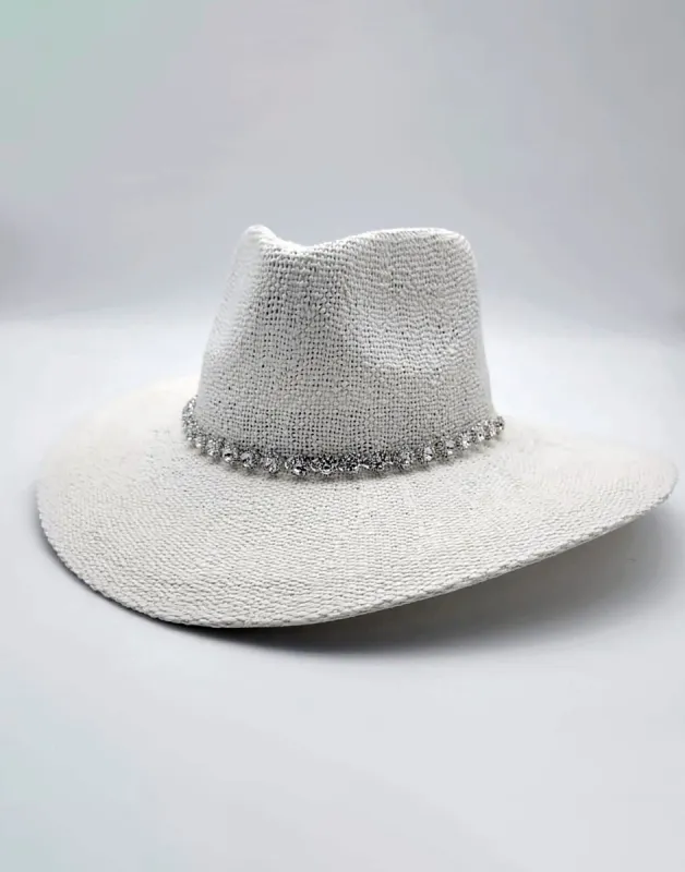 Krystal Hat Beach by Nikki Beach - White made by Beach Bunny