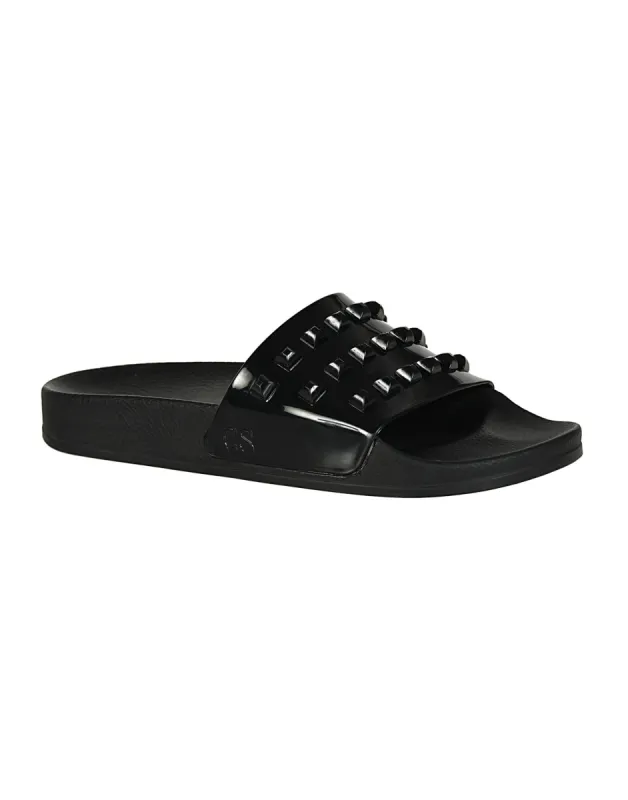 Franco Slides by Carmen Sol - Black made by Beach Bunny
