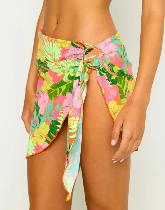 Jade Pareo - Yellow Jungle Floral sold by Beach Bunny