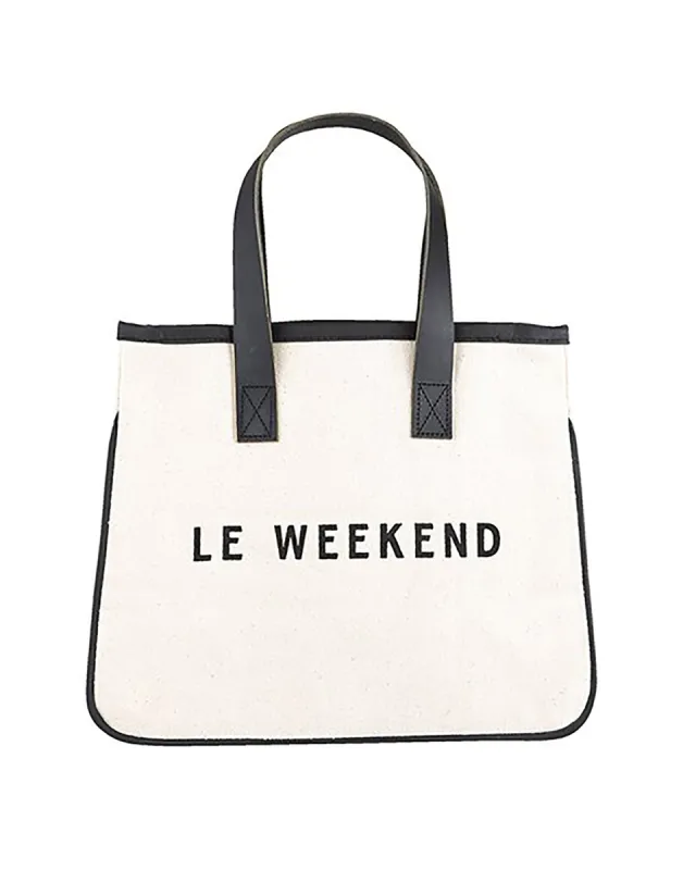 Le Weekend Mini Tote - Canvas sold by Beach Bunny