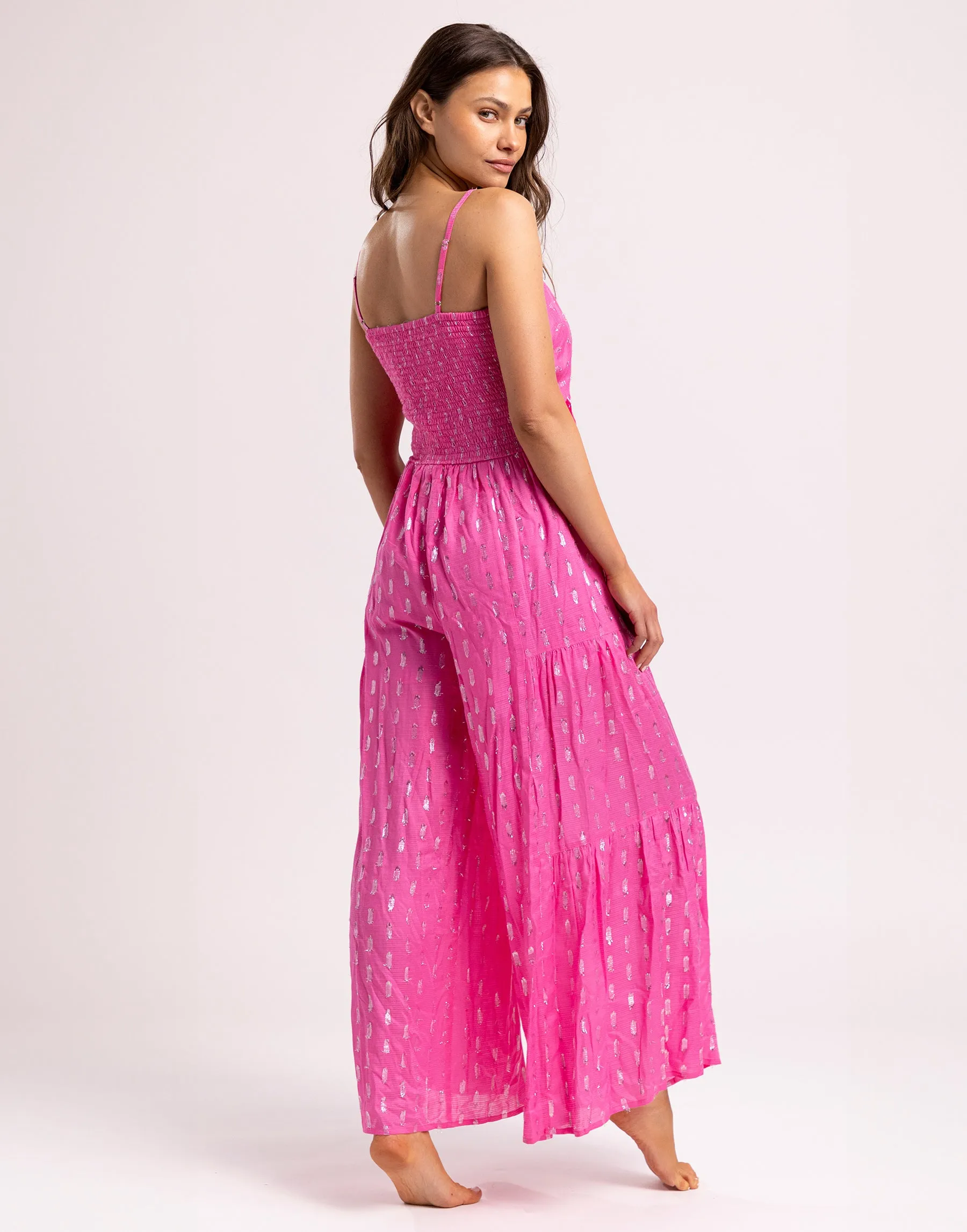 Ray Jumpsuit - Pink sold by Beach Bunny product image thumbnail 2
