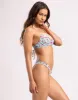 Maddie Push Up Top - Garden of Eden Turquoise sold by Beach Bunny
