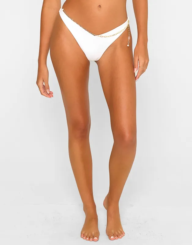 Serena Tango Bottom - White sold by Beach Bunny