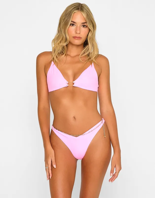 Serena Triangle Top - Pink sold by Beach Bunny
