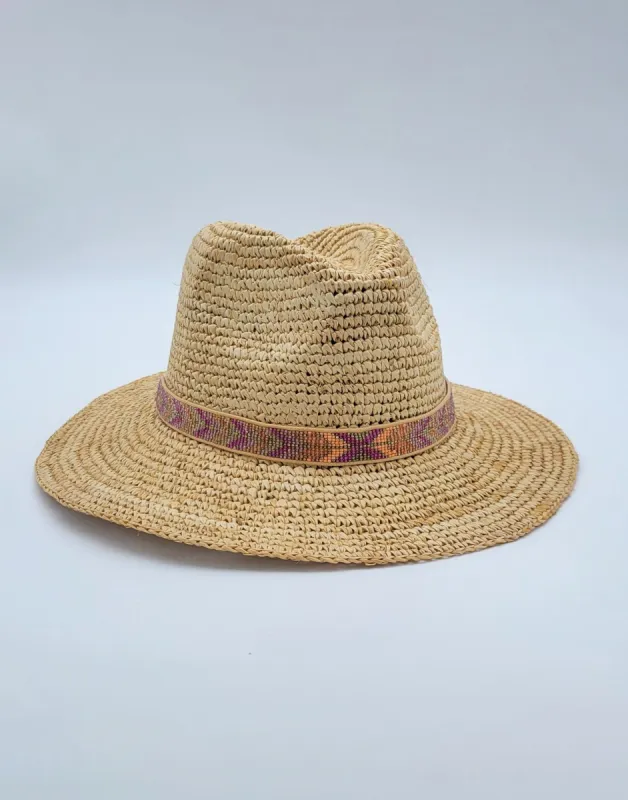 Alexis Fedora by Nikki Beach - Natural made by Beach Bunny