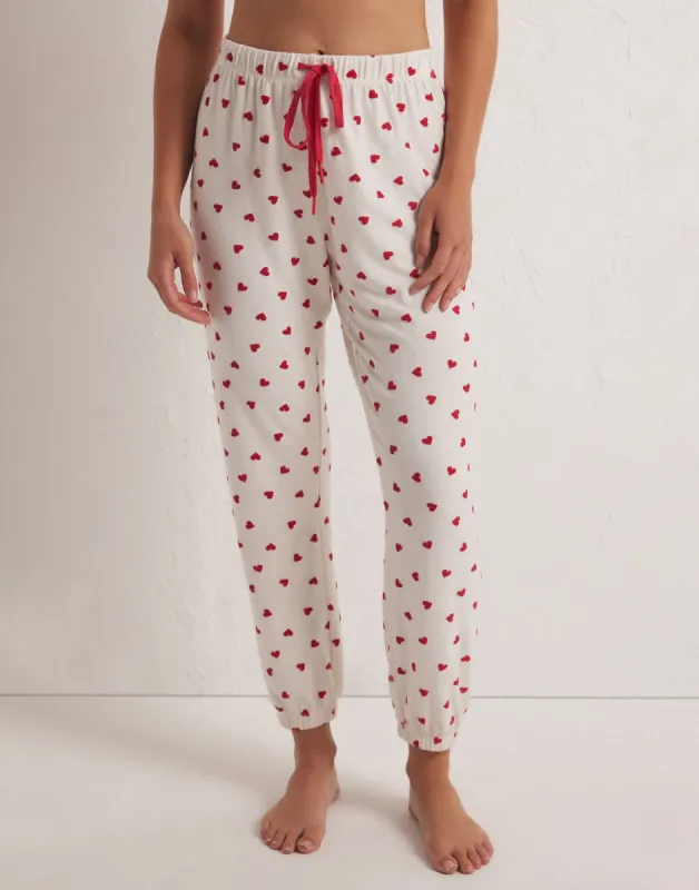 Classic Heart Jogger by Z Supply - Vanilla Ice sold by Beach Bunny