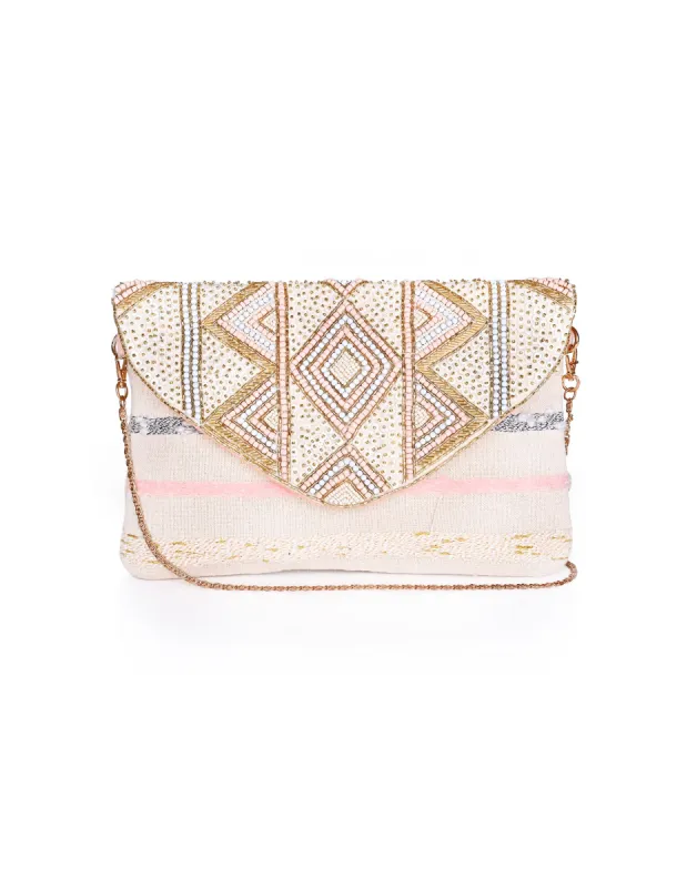 Envelope Clutch by America & Beyond - Rose Gold made by Beach Bunny