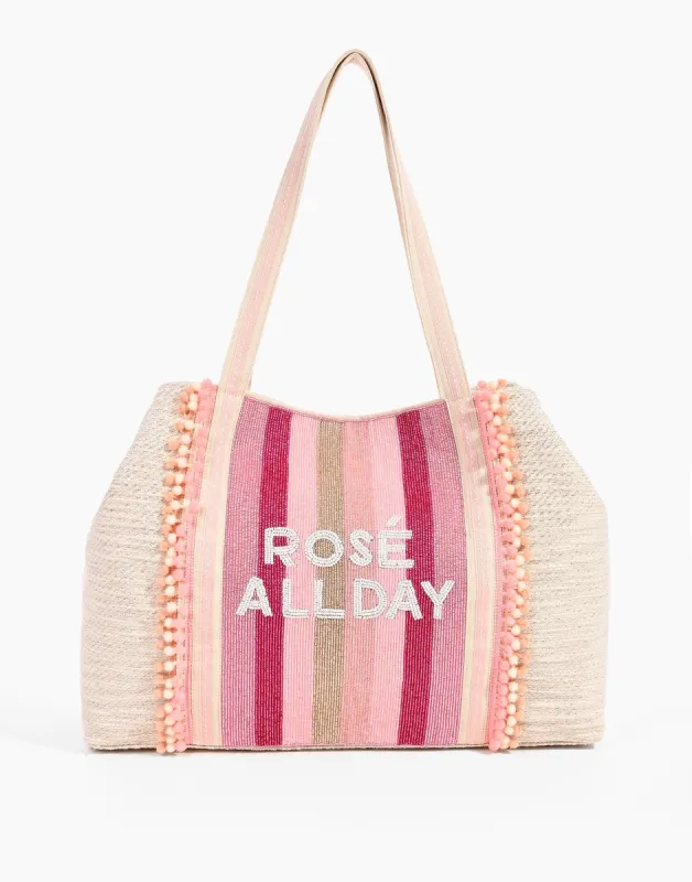 Rose All Day Tote by America & Beyond - Rose sold by Beach Bunny