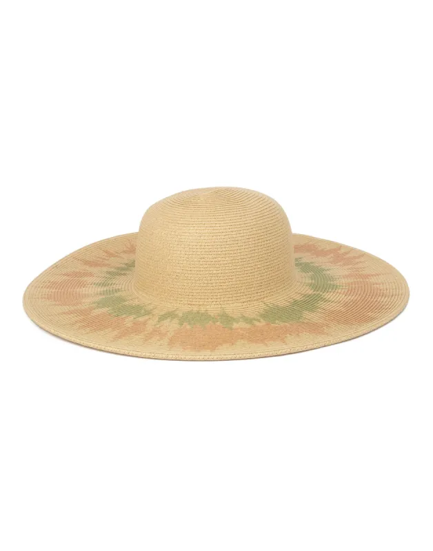 Care Free Splatter Sun Hat by San Diego Hat Company - Natural/Tie Dye sold by Beach Bunny