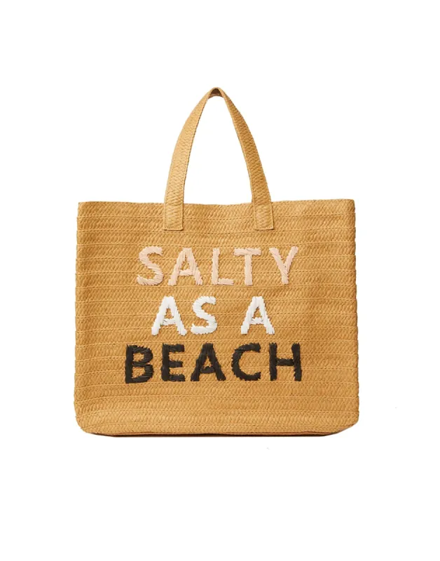 Salty as a Beach Tote by BTB Los Angeles - Black/Dusty/White sold by Beach Bunny