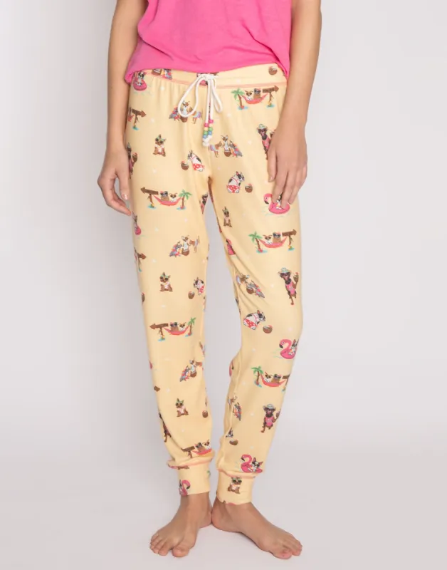 Spring Breeze Jammie Pant by P.J. Salvage - Yellow Mist sold by Beach Bunny