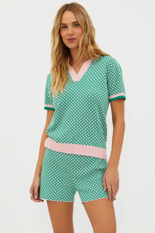 Beach Riot x Anthropologie Giana Top Retro Paradise Pink sold by Beach Riot