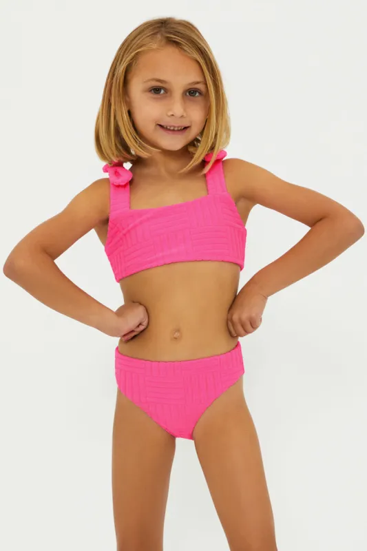 Little Stella Two Piece Strawberry Moon Terry made by Beach Riot