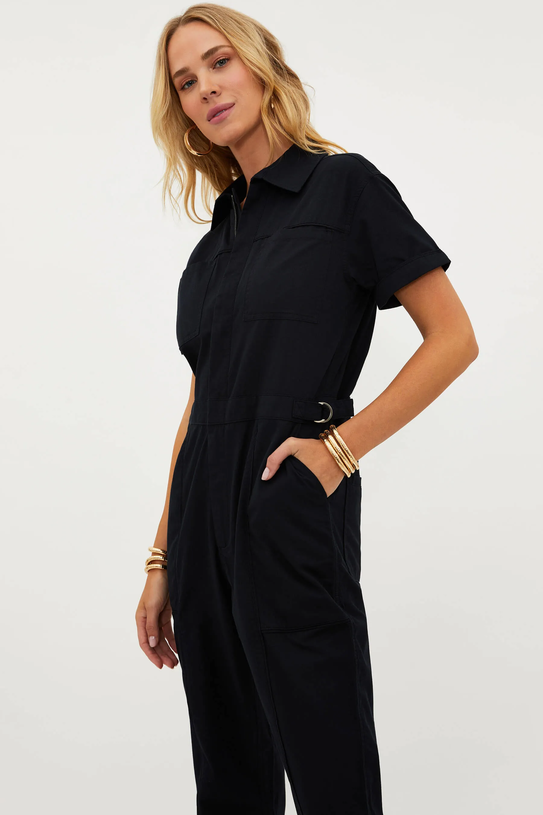 Racetrack Jumpsuit Black sold by Beach Riot product image thumbnail 4