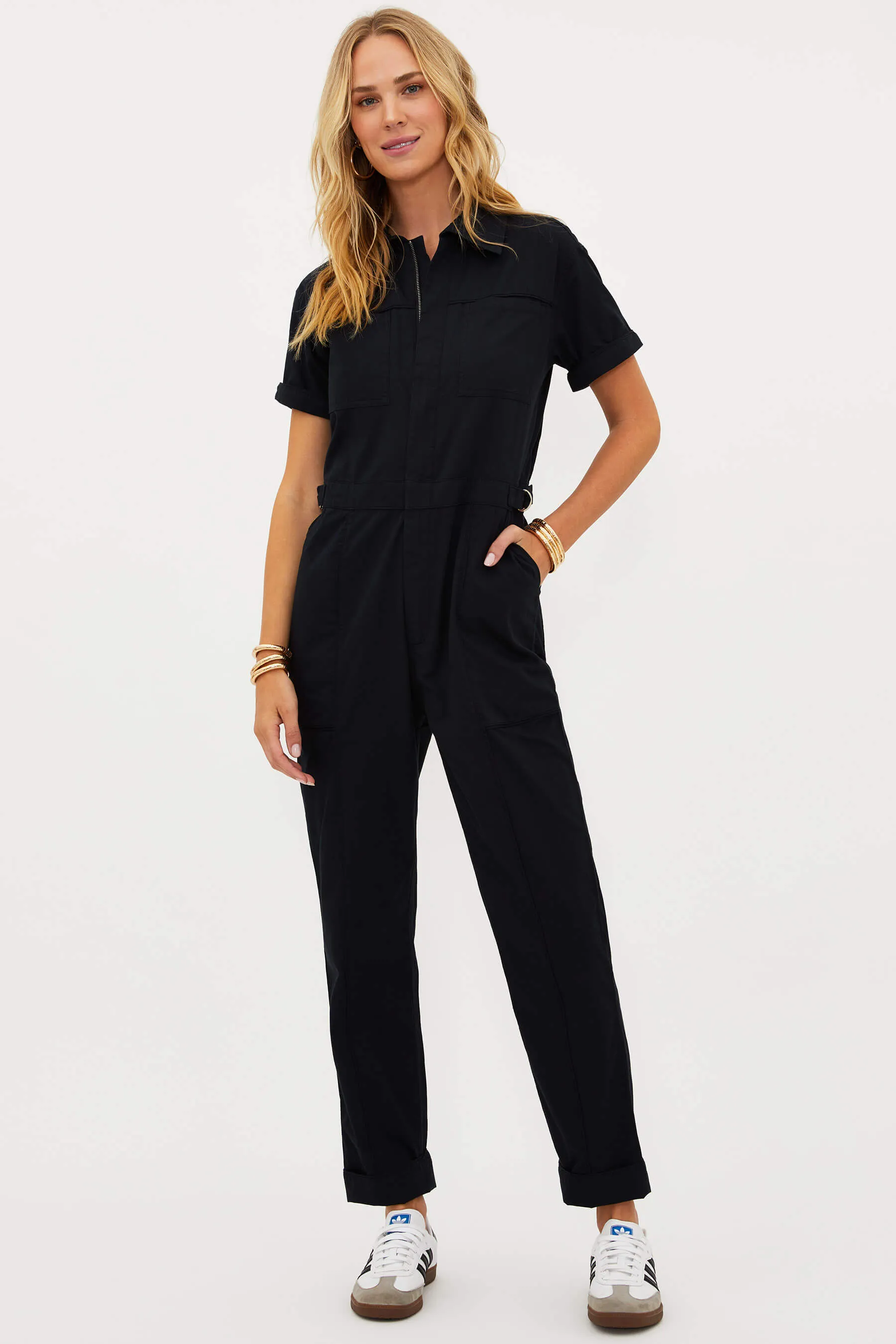 Racetrack Jumpsuit Black sold by Beach Riot