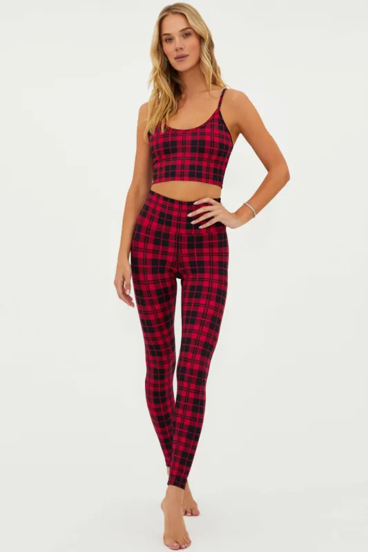 Piper Legging Merry Plaid sold by Beach Riot