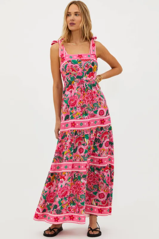 Charlotte Dress Passion Flor sold by Beach Riot