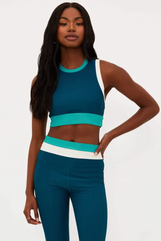 Gwen Top Crystal Coast Colorblock sold by Beach Riot