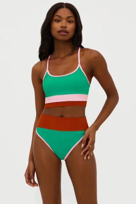 Beach Riot x Anthropologie Eva Top Paradise Oasis Colorblock sold by Beach Riot