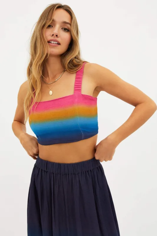 Susan Top Ocean Sunset sold by Beach Riot