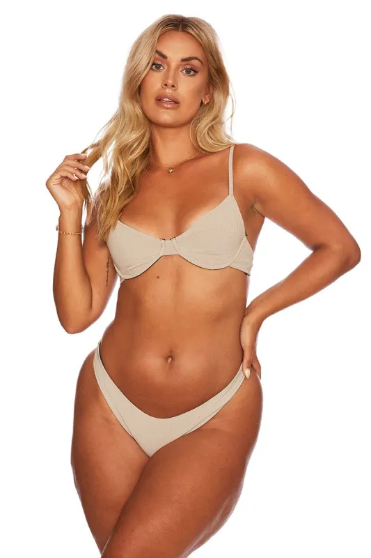 Ribbed Camilla Top Tan sold by Beach Riot