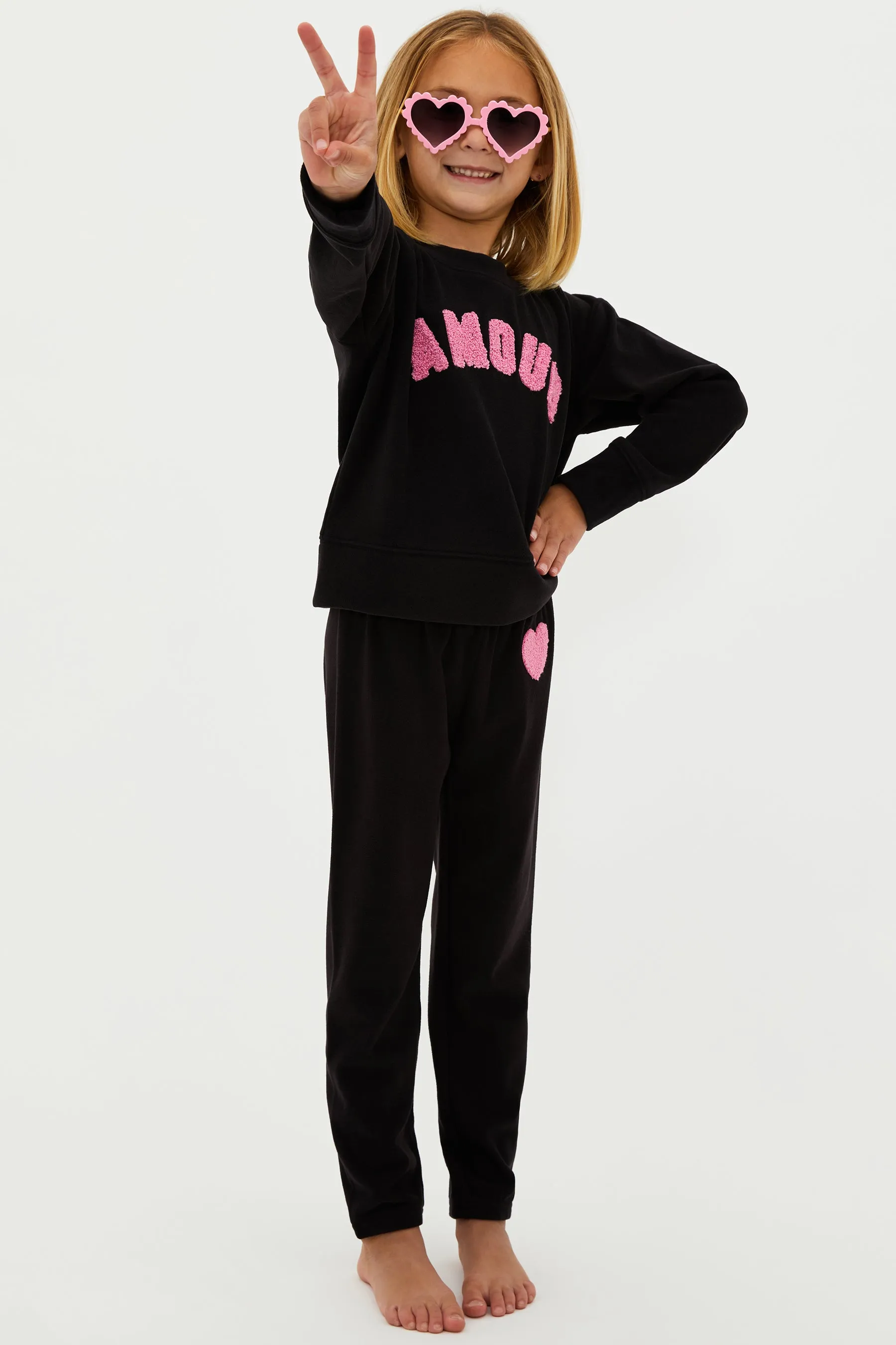 Little Georgie Pant Black sold by Beach Riot