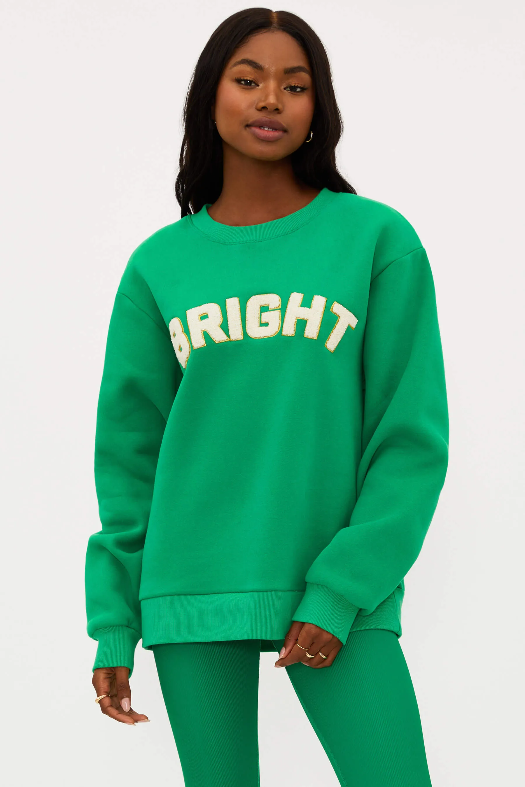 Dawn Sweatshirt Bright Jelly Bean sold by Beach Riot product image thumbnail 4