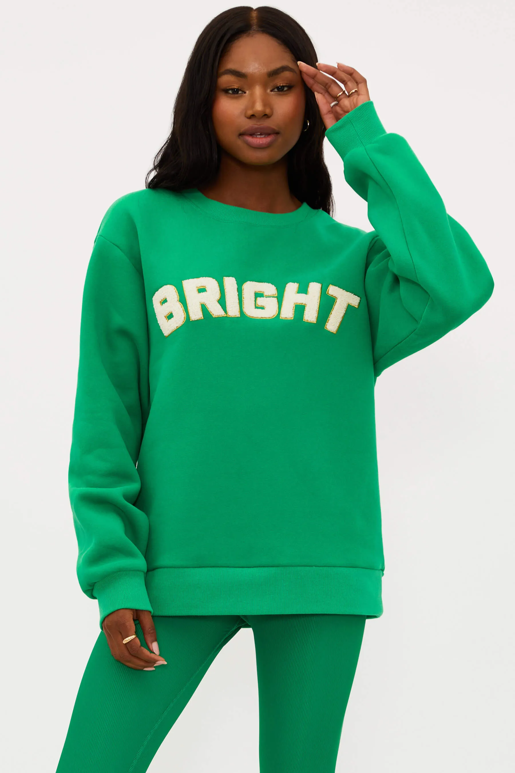 Dawn Sweatshirt Bright Jelly Bean sold by Beach Riot