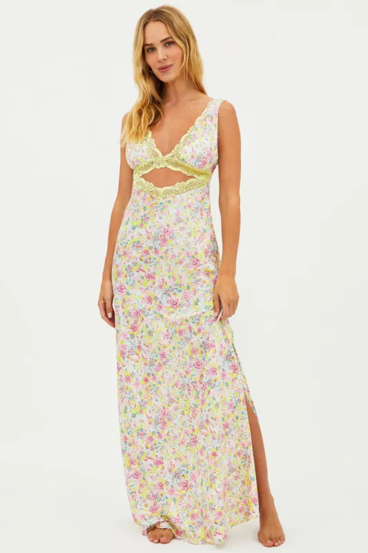 Kimi Dress Forget Me Not Floral made by Beach Riot