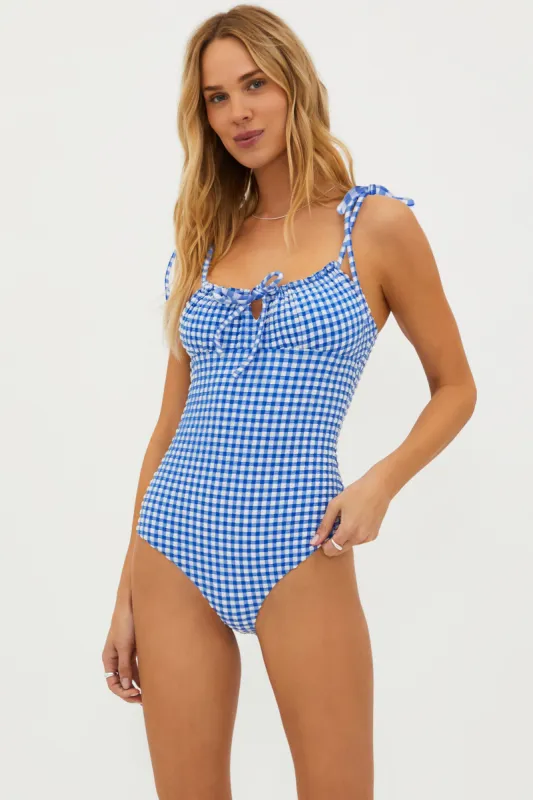 Betsy One Piece Seaside Gingham sold by Beach Riot