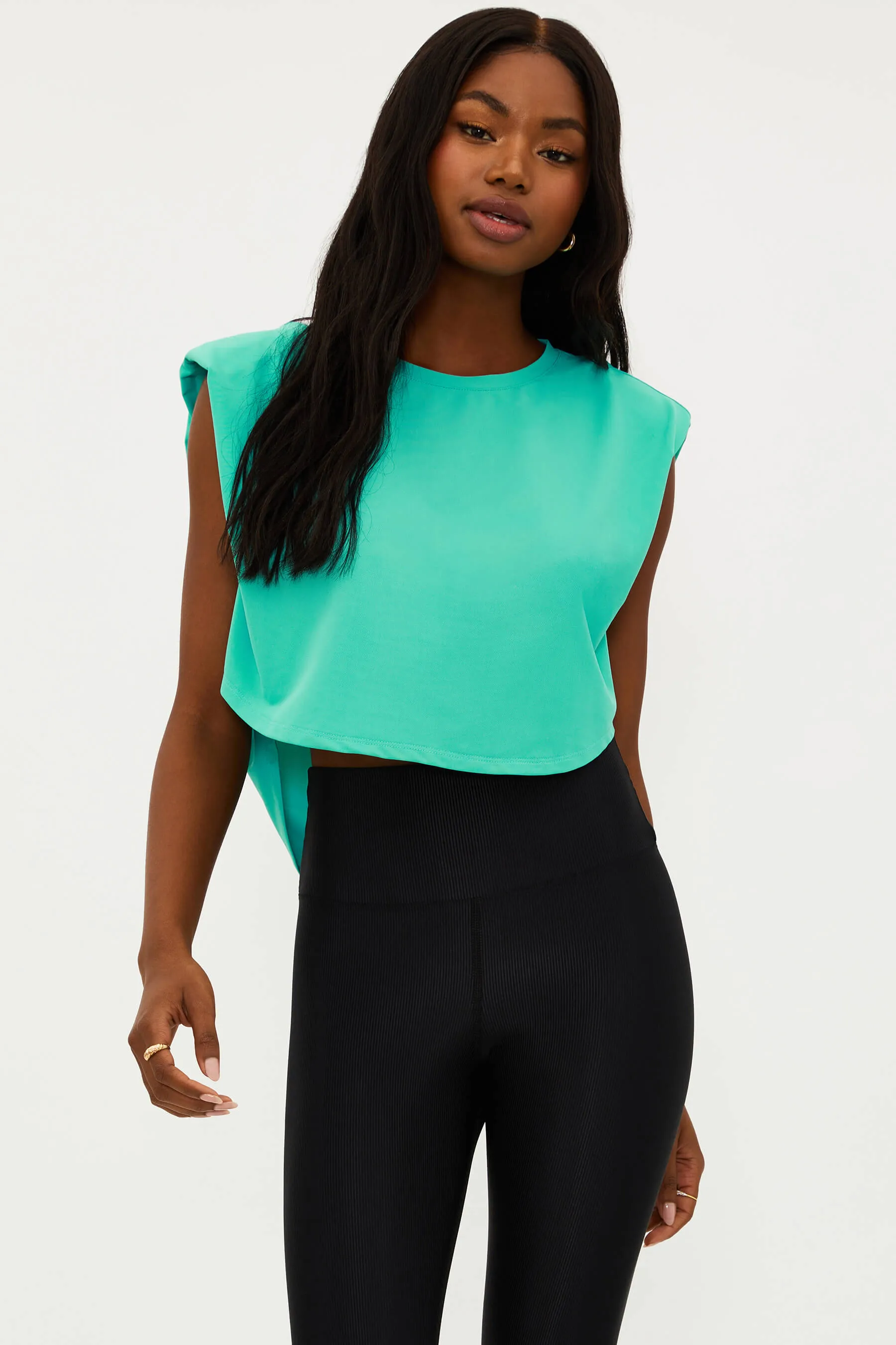 Mesh Dunes Muscle Tee Waterfall sold by Beach Riot product image thumbnail 3